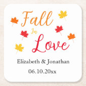 Herfst in liefde kartonnen onderzetters (Voorkant)