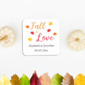 Herfst in liefde kartonnen onderzetters