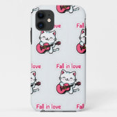 herfst in liefde Kat Sticker Case-Mate iPhone Case (Achterkant)