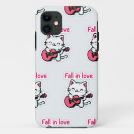 herfst in liefde Kat Sticker Case-Mate iPhone Case