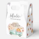 Herfst in Liefde Kleine Pompoen Boerderij Truck Ba Bedankdoosjes (Geopend)