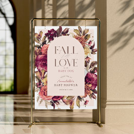 Herfst in Liefde Krans Arch Roze Baby shower Welko Acryl Bord