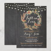 Herfst in Liefde Krans Herfst Verloving Bloemen Ui Kaart (Voorkant / Achterkant)