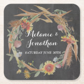 Herfst in Liefde Krijtbord Onderzetter Mats Trouwf (Voorkant)