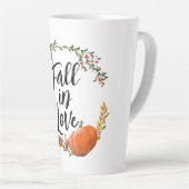 Herfst in liefde latte mok (Rechterhoek)