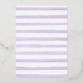 Herfst in Liefde Lavendel Pumpkin Plum Vrijgezelle Folie Uitnodiging (Achterkant)