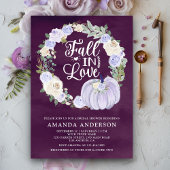 Herfst in Liefde Lavendel Pumpkin Plum Vrijgezelle Kaart