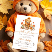 Herfst in Liefde Little Teddy Bear Baby shower