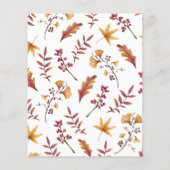 Herfst in liefde mama of papa Baby shower spel (Achterkant)