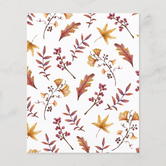 Herfst in liefde mama of papa Baby shower spel (Achterkant)