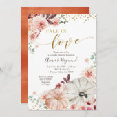 Herfst in Liefde Marsala Pompoen Uitnodiging (Voorkant / Achterkant)