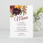 Herfst in Liefde Menu (Staand voorkant)