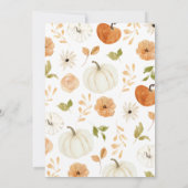 Herfst in Liefde met Baby Baby shower Kaart (Achterkant)