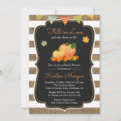 Herfst in liefde met bride om het najaar Vrijgezel Kaart (Voorkant)