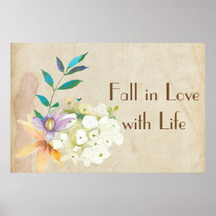 Herfst in Liefde met het Poster van Life Floral