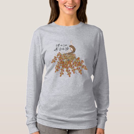 Herfst in liefde met je leven t-shirt (Voorkant)
