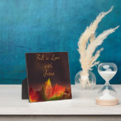 Herfst in Liefde met Jezus Christelijk Plaque Sign Fotoplaat (Insitu)