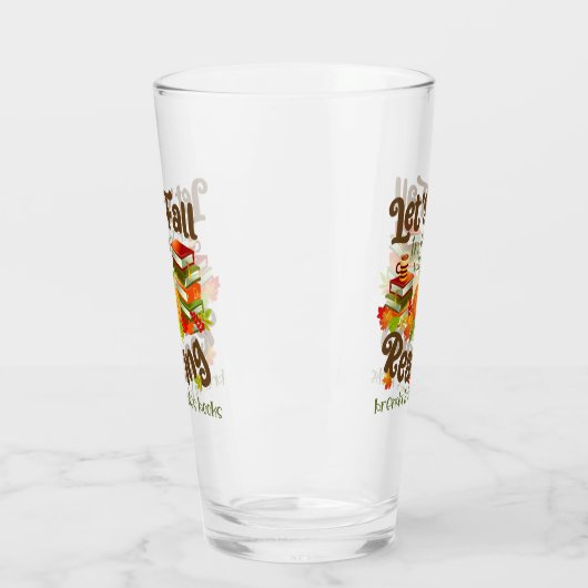 Herfst in liefde met lezen Brenda K Davies boeken Glas (Links)