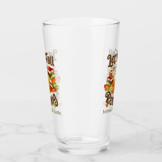 Herfst in liefde met lezen Brenda K Davies boeken Glas (Rechts)