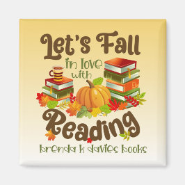 Herfst in liefde met lezen Brenda K Davies boeken Magneet