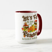 Herfst in liefde met lezen Brenda K Davies boeken Mok (Voorkant rechts)