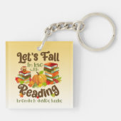 Herfst in liefde met lezen Brenda K Davies boeken Sleutelhanger (Achterkant)