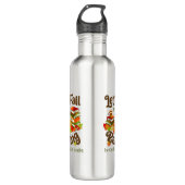 Herfst in liefde met lezen Brenda K Davies boeken Waterfles (Voorkant)