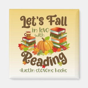 Herfst in liefde met lezen Dustin Stevens boeken Magneet