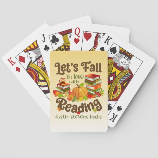 Herfst in liefde met lezen Dustin Stevens boeken Pokerkaarten (Achterkant)