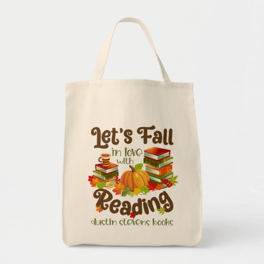 Herfst in liefde met lezen Dustin Stevens boeken Tote Bag (Voorkant)