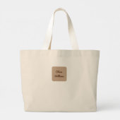 Herfst In Liefde Met Roze Herfst Cadeaus Grote Tote Bag (Achterkant)