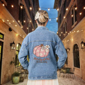 Herfst In Liefde Met Roze Herfst Kleding Denim Jacket