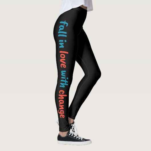 "Herfst in liefde met verandering" Leggings (Rechts)