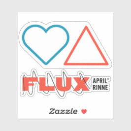 "Herfst in liefde met verandering" Vinyl Sticker