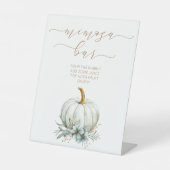 Herfst in liefde Mimosa Bar Reclamebord Met Voetstuk (Voorkant)