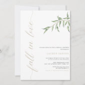 Herfst in liefde - minimaal Vrijgezellenfeest | Ui Kaart (Voorkant)