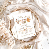 Herfst in liefde Minimal Modern Neutral Baby showe Kaart