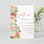 Herfst in liefde - Minimale herfst Vrijgezellenfee Kaart (Staand voorkant)