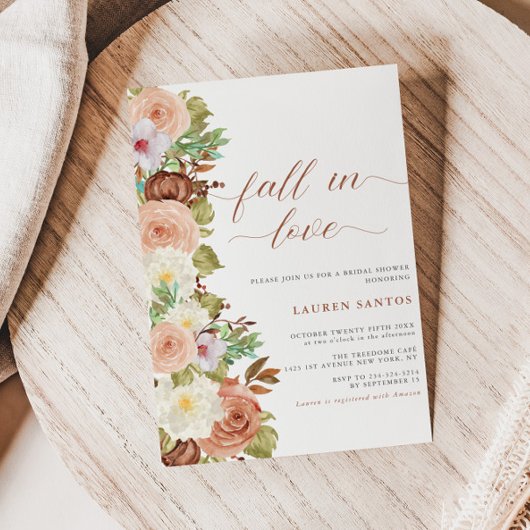 Herfst in liefde - Minimale herfst Vrijgezellenfee Kaart