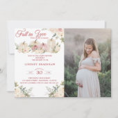 Herfst in liefde minimalistisch Baby shower Kaart (Voorkant)