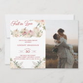 Herfst in liefde minimalistisch Vrijgezellenfeest Kaart (Voorkant)