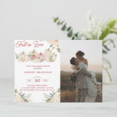 Herfst in liefde minimalistisch Vrijgezellenfeest Kaart (Staand voorkant)