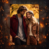 Herfst in liefde mooie herfst bladeren bruiloft fo save the date