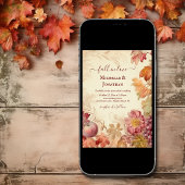 Herfst in liefde mooie herfst herfst bruiloft kaart