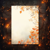 Herfst in liefde mooie herfstbladeren herfstbruilo RSVP kaartje