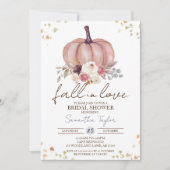 Herfst in Liefde, Najaar Vrijgezellenfeest, Floral Kaart (Voorkant)