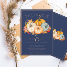 Herfst in Liefde Navy Blue Herfst Pompoenen Bruilo