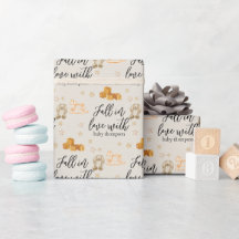 Herfst in Liefde Neutraal Baby shower Aangepast