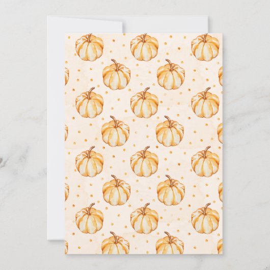 Herfst in Liefde Neutraal Baby shower Kaart (Achterkant)