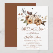 Herfst in Liefde Neutraal Bloemen Herfst Vrijgezel Kaart (Voorkant / Achterkant)